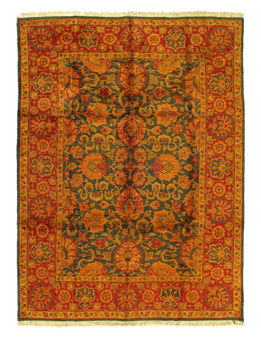 Fine Hand Knotted Agra rug 9' X 12': Fine Hand Knotted Agra rug 9' X 12' - New, Agra, Hand-Knotted, Lamb's Wool, 300 -W54180- 862.This item is part of our fine auction collection which includes many fine home accessories including antiqu