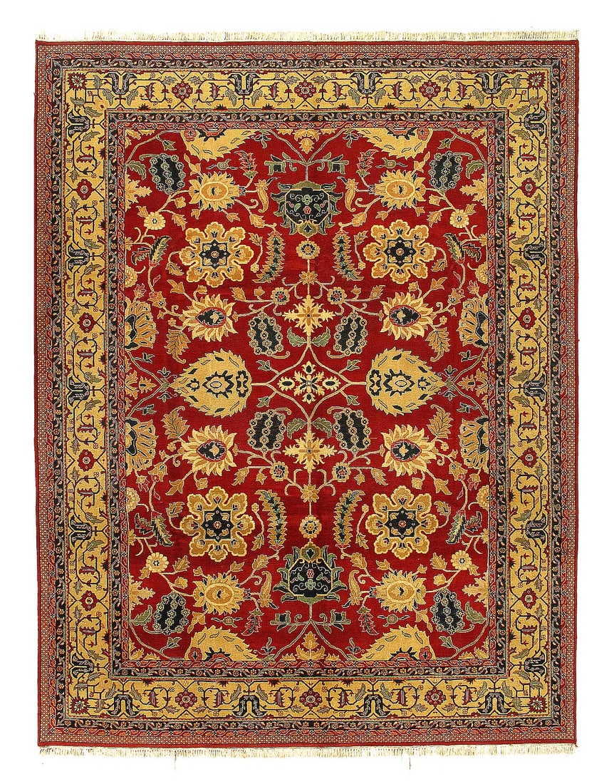 Fine Hand Knotted Agra rug 9' 2''X 12': Fine Hand Knotted Agra rug 9' 2''X 12' - New, Agra, Hand-Knotted, Lamb's Wool, 300 -W55311- 862.This item is part of our fine auction collection which includes many fine home accessories including ant