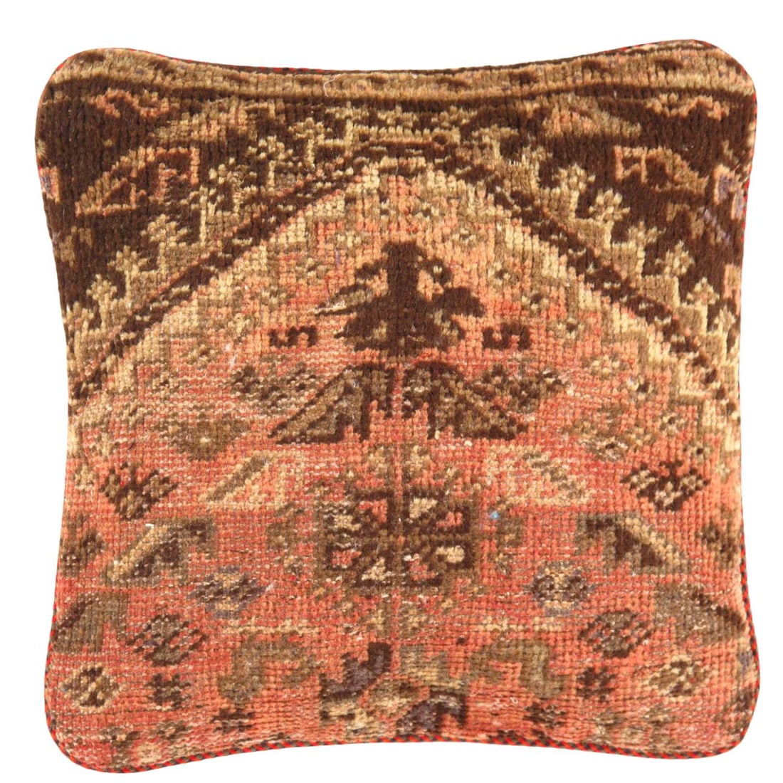 Pasargad Vintage Hand Knotted Farahan Rug Pillow 20" x 20'': Pasargad Vintage Hand Knotted Farahan Rug Pillow 20", Hand-made, Vintage , wool, 300 -K 179 B - 862.This item is part of our fine auction collection which includes many fine home accessories including