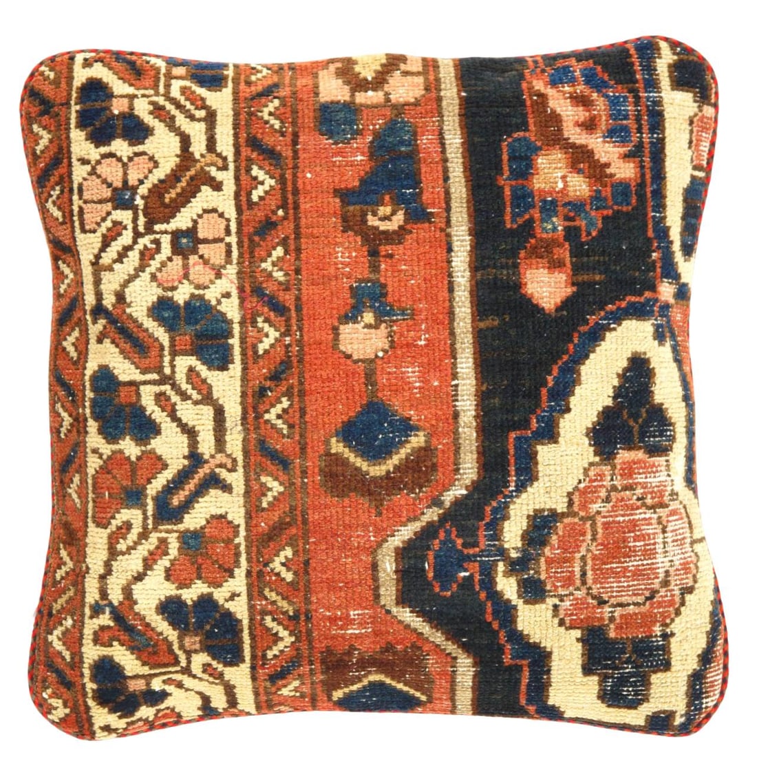 Pasargad Vintage Hand Knotted Farahan Rug Pillow 20"x 20'': Pasargad Vintage Hand Knotted Farahan Rug Pillow 20"- vintage , Farahan, Hand-made, wool, 300 -K 182 A- 862.This item is part of our fine auction collection which includes many fine home accessories i