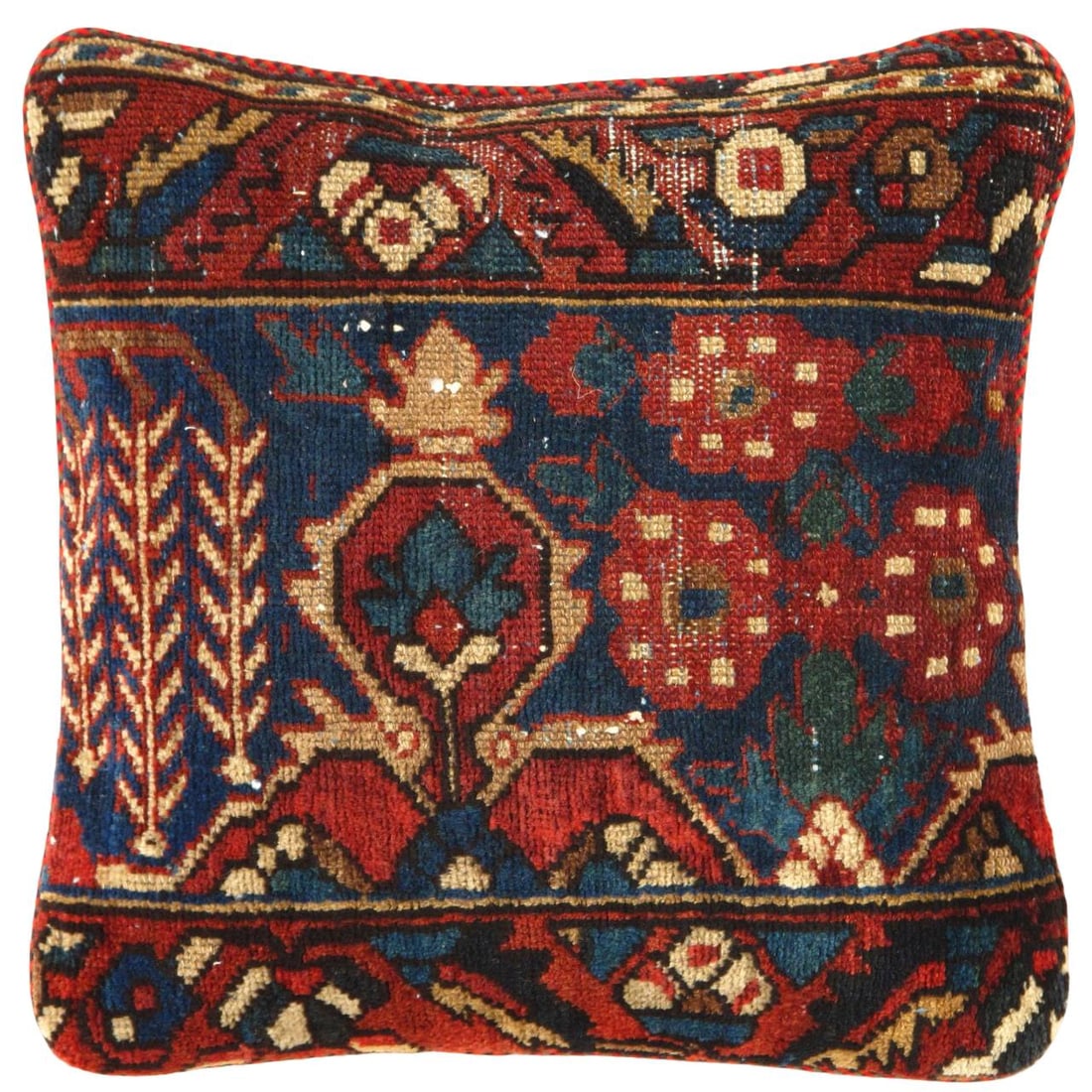 Pasargad Vintage Hand Knotted Farahan Rug Pillow 20" x 20'': Pasargad Vintage Hand Knotted Farahan Rug Pillow 20"- Vintage, Farahan, Hand-made, wool, 300 -K 216- 862.This item is part of our fine auction collection which includes many fine home accessories incl