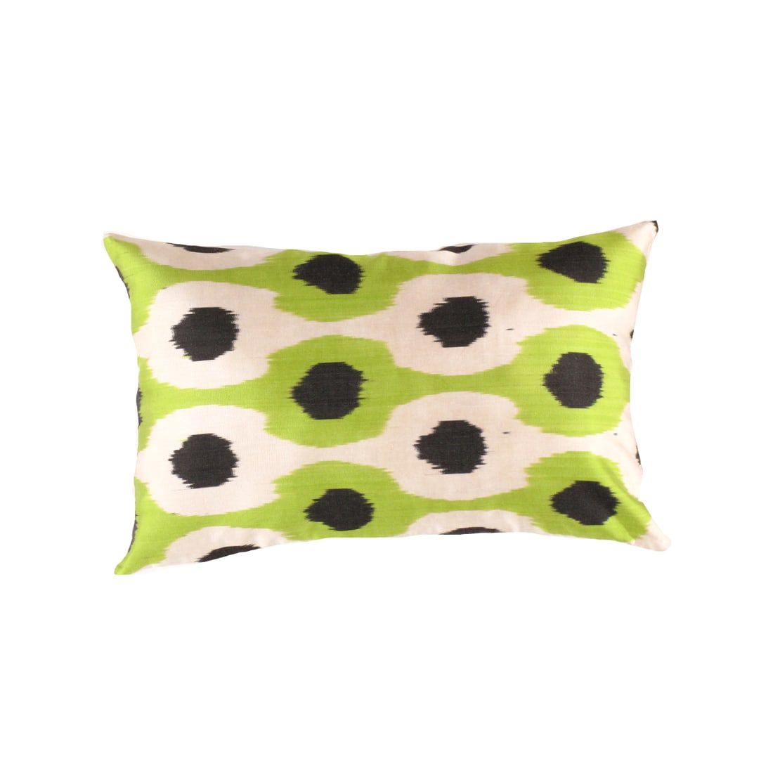 TI 248 Turkish Green Silk Pillow Ikat 16'' X 24'': TI 248 Turkish Green Silk Pillow Ikat 16'' X 24'' - New, Ikat, Hand-made, Pure Silk, 300 -Ti 248- 862.This item is part of our fine auction collection which includes many fine home accessories includi