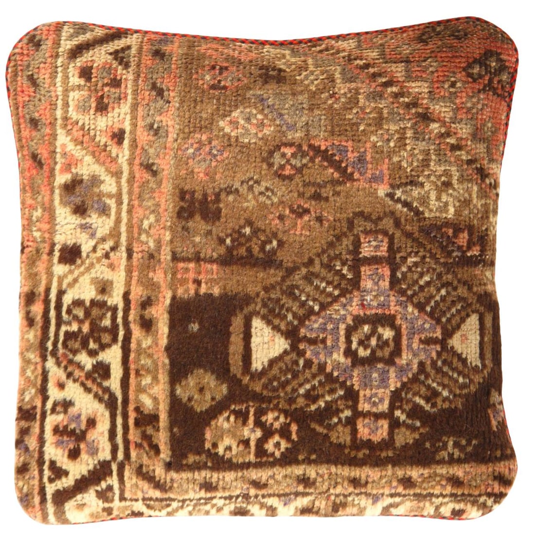 Pasargad Vintage Hand Knotted Farahan Rug Pillow 20" x 20'': Pasargad Vintage Hand Knotted Farahan Rug Pillow 20"- Vintage Traditional, Hand-Woven, wool, 300 -K 227- 862.This item is part of our fine auction collection which includes many fine home accessories 
