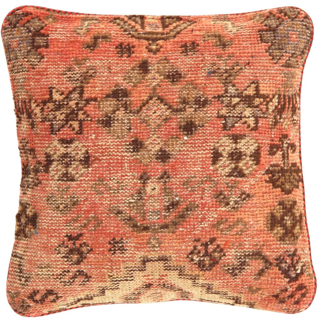Pasargad Vintage Hand Knotted bakhtiari Rug Pillow 20'' x 20'': Pasargad Vintage Hand Knotted bakhtiari Rug Pillow 20''- N/A, Traditional, Hand-Woven, wool, 300 -K 193 A - 862.This item is part of our fine auction collection which includes many fine home accessori