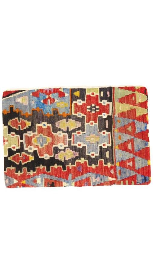 Vintage Hand Knotted kilim Pillow 16" x 24": Vintage Hand Knotted k 6 Pillow 16" x 24" - N/A, Traditional, Hand-Woven, wool, 300 -K 6- 862.This item is part of our fine auction collection which includes many fine home accessories including antiq