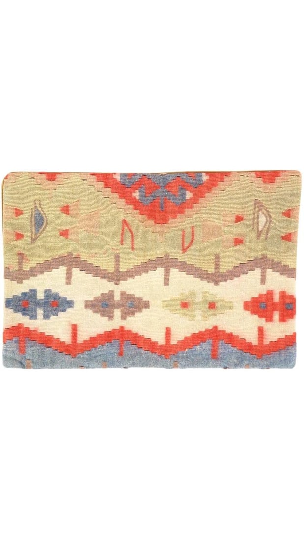 Vintage Hand Knotted Kilim Pillow 16" x 24": Vintage Hand Knotted K17 Pillow 16" x 24" - New, kilim, Handmade , wool, 300 -K17- 862.This item is part of our fine auction collection which includes many fine home accessories including antique rugs