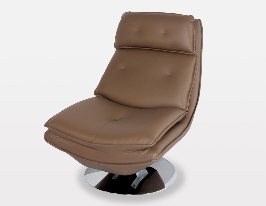Turin Rotating Chair: Turin Rotating Chair - 0, Modern, N/A, PU-Leather, 300 -PF0007- 862.This item is part of our fine auction collection which includes many fine home accessories including antique rugs, vintage rugs, ori