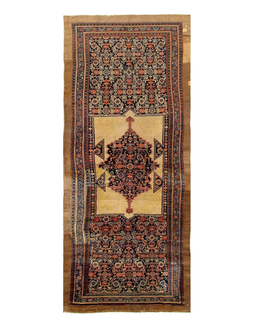 Light Brown Antique Sarab Runner 5'x 12'5": Light Brown Antique Sarab Runner 5'x 12'5" - CIRCA 2010, Sarab, Hand-Knotted, Lamb's Wool, 300 -D15455- 862.This item is part of our fine auction collection which includes many fine home accessories i