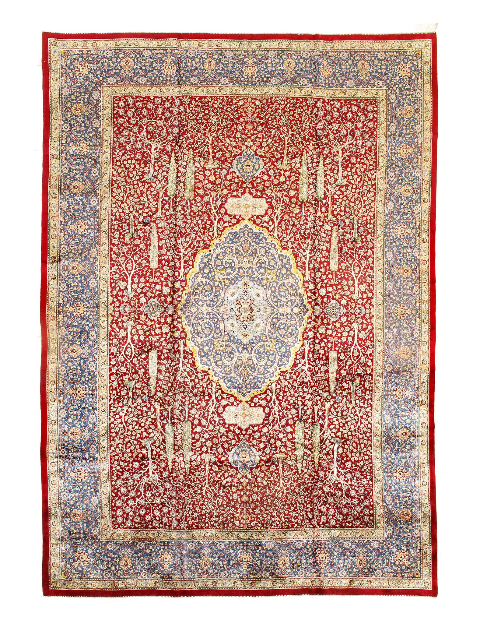 Persian Tabriz Design Rug 8'2"X 11'8": Persian Tabriz Design Rug 8'2"X 11'8" - NEW, Tabriz, Machine-Made, Viscose, 300 -D15648- 862.This item is part of our fine auction collection which includes many fine home accessories including antiqu