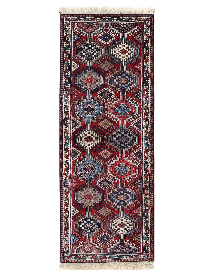 Fine Hand Hand Knotted Persian Yalameh runner 2'1"X 6'5": Fine Hand Hand Knotted Persian Yalameh runner 2'1"X 6'5" - NEW, Yalameh, Hand-Knotted, Lamb's Wool, 300 -D13546- 862.This item is part of our fine auction collection which includes many fine home acce
