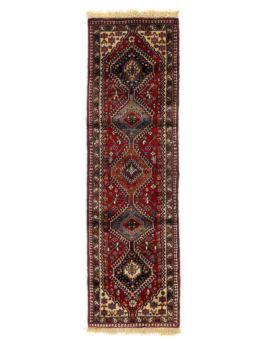 Fine Hand Hand Knotted Persian Yalameh runner 2'X 6'5": Fine Hand Hand Knotted Persian Yalameh runner 2'X 6'5" - NEW, Yalameh, Hand-Knotted, Lamb's Wool, 300 -D09549- 862.This item is part of our fine auction collection which includes many fine home access