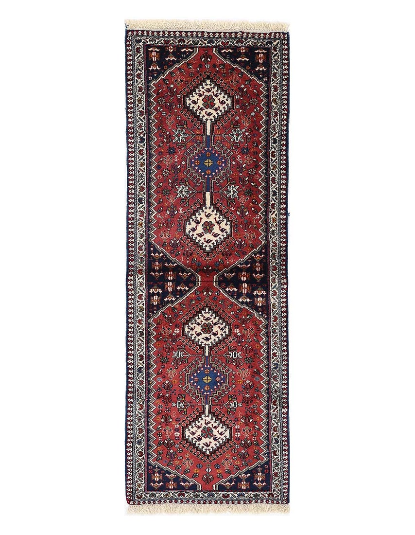 Fine Hand knotted Persian Yalameh runner 2'1'' X 6'6'': Fine Hand knotted Persian Yalameh runner 2'1'' X 6'6'' - New, Yalameh, Hand-Knotted, Lamb's Wool, 300 -D13545- 862.This item is part of our fine auction collection which includes many fine home access