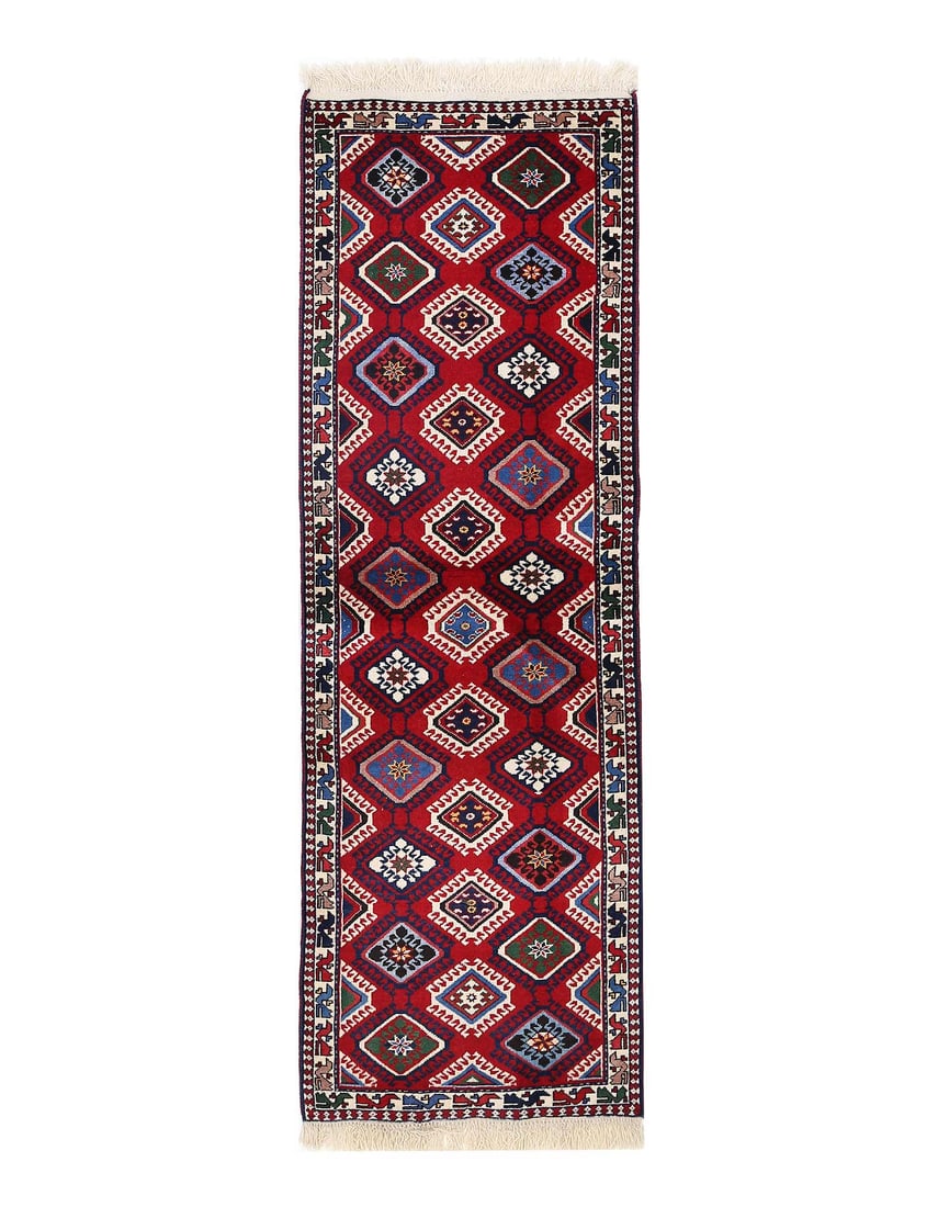 Fine Hand Hand Knotted Persian Yalameh runner 2'2"X6'7": Fine Hand Hand Knotted Persian Yalameh runner 2'2"X6'7" - NEW, Yalameh, Hand-Knotted, Lamb's Wool, 300 -D13540- 862.This item is part of our fine auction collection which includes many fine home acces