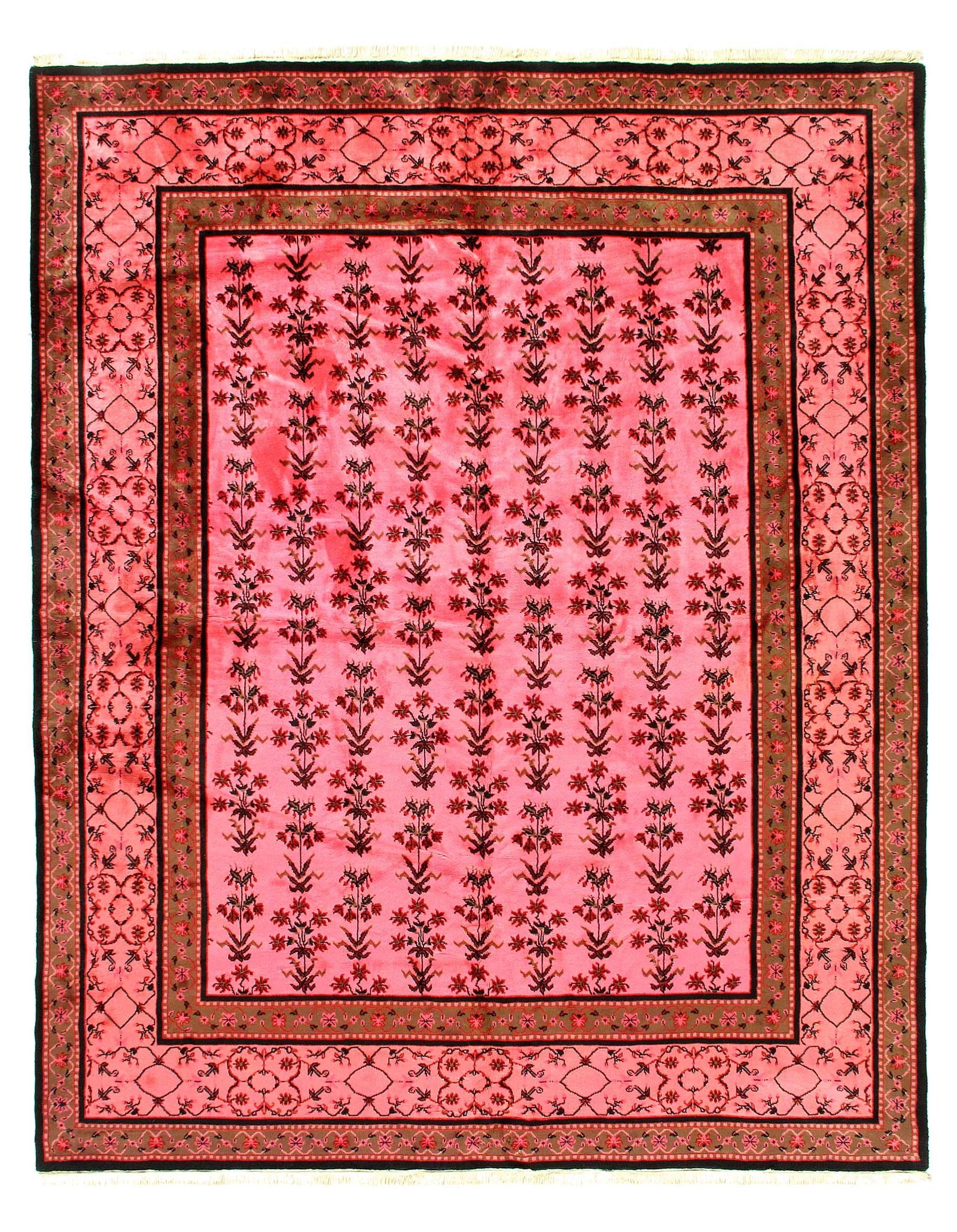 Fine Hand Knotted Overdyed Turkish rug 8' X 9'11'': Fine Hand Knotted Overdyed Turkish rug 8' X 9'11'' - circa 1970, Turkish, Hand-Knotted, Lamb's Wool, 300 -d12039- 862.This item is part of our fine auction collection which includes many fine home acc