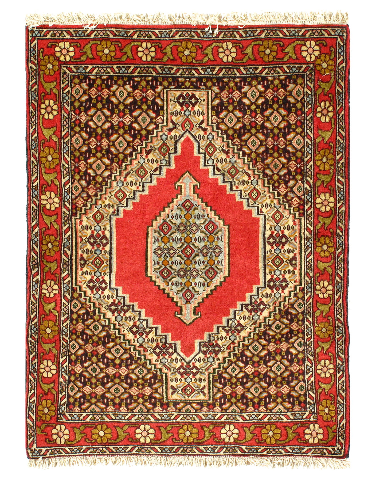 Persian Senneh Rug - 2'4" x 3'3": Persian Senneh Rug - 2'4" x 3'3" - New, Traditional, Hand-Knotted, Lamb's Wool, 300 -D10819- 862.This item is part of our fine auction collection which includes many fine home accessories including an