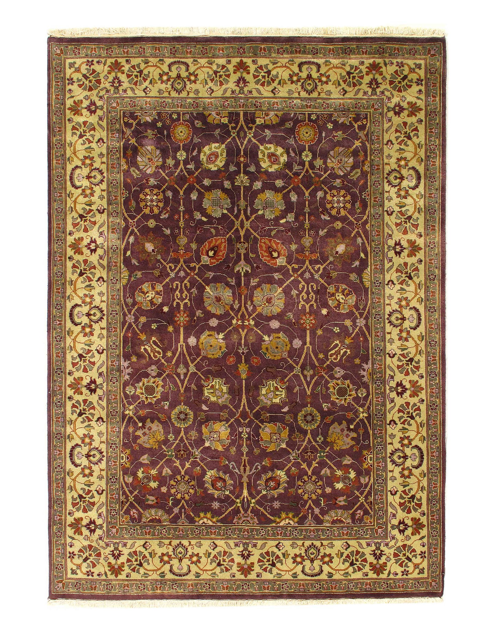 Lavander Persian Tabriz Design 5' X 7': Lavander Persian Tabriz Design 5' X 7' - New, Tabriz, Hand-Knotted, Lamb's Wool, 300 -D04560- 862.This item is part of our fine auction collection which includes many fine home accessories including a