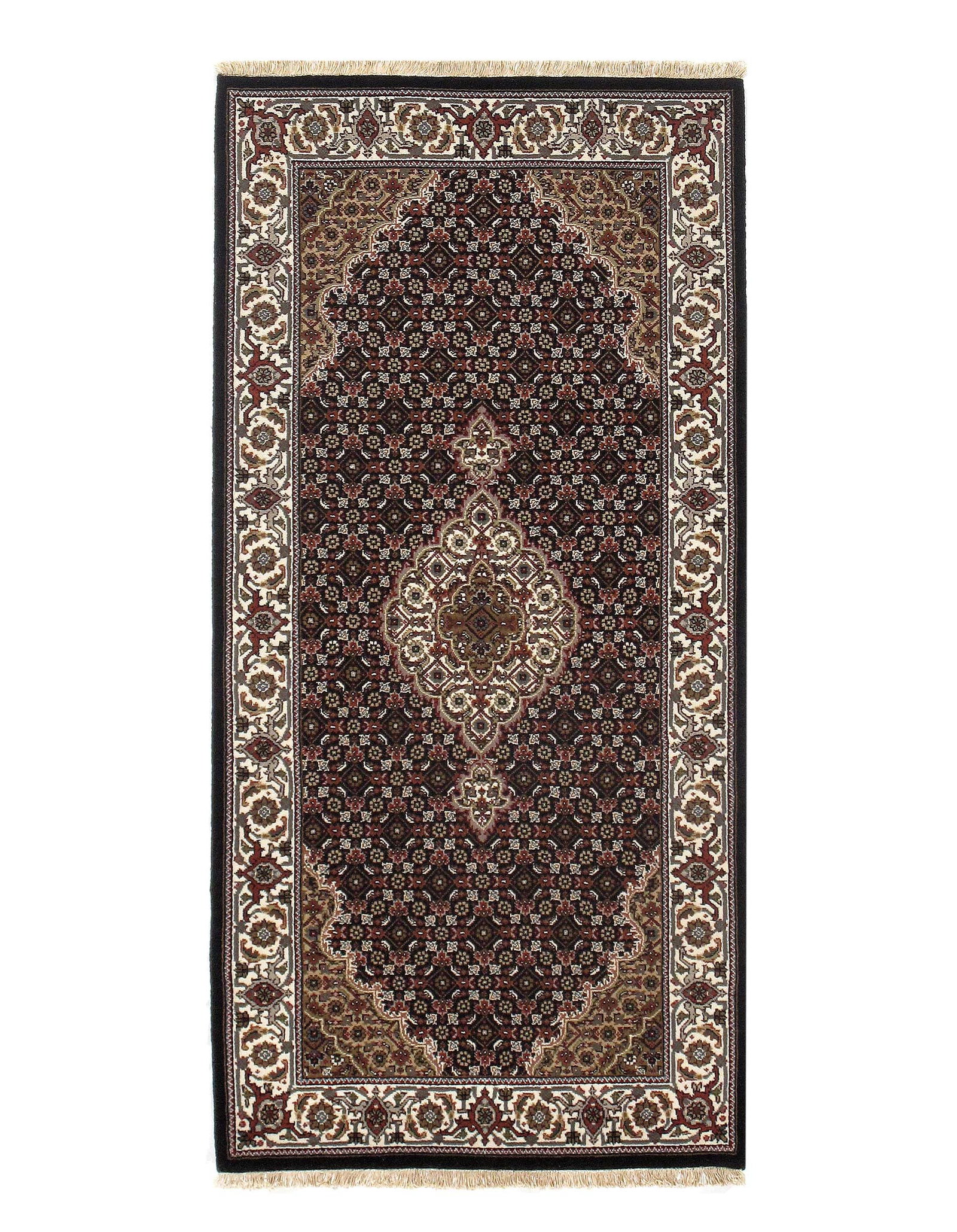 Tabriz Mahi Design Silk & Wool Rug - 2'5" X 4'11": Tabriz Mahi Design Silk & Wool Rug - 2'5" X 4'11" - , Tabriz, Hand-Knotted, Wool & Silk, 300 -D09317- 862.This item is part of our fine auction collection which includes many fine home accessories inc