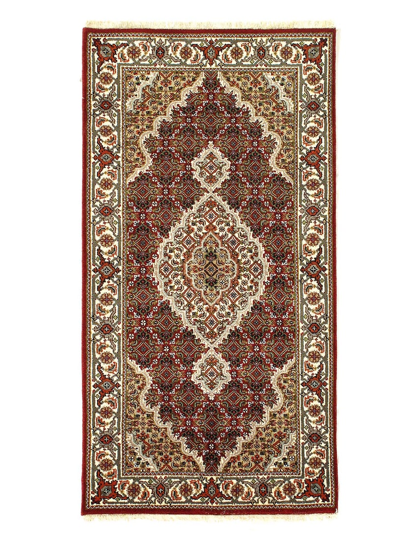 Tabriz Mahi Design Silk & Wool Rug - 2'5" X 4'7": Tabriz Mahi Design Silk & Wool Rug - 2'5" X 4'7" - New, Tabriz, Hand-Knotted, Wool & Silk, 300 -D12735- 862.This item is part of our fine auction collection which includes many fine home accessories