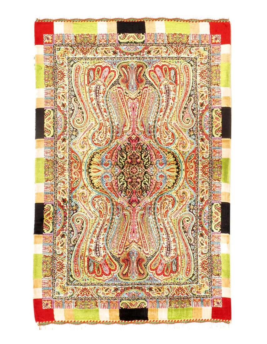 Persian Qum Design Rug 2' X 2'11": Persian Qum Design Rug 2' X 2'11" ,- New, Qum, Machine Made, v.silk, 300 -D15681- 862.This item is part of our fine auction collection which includes many fine home accessories including antique rugs,