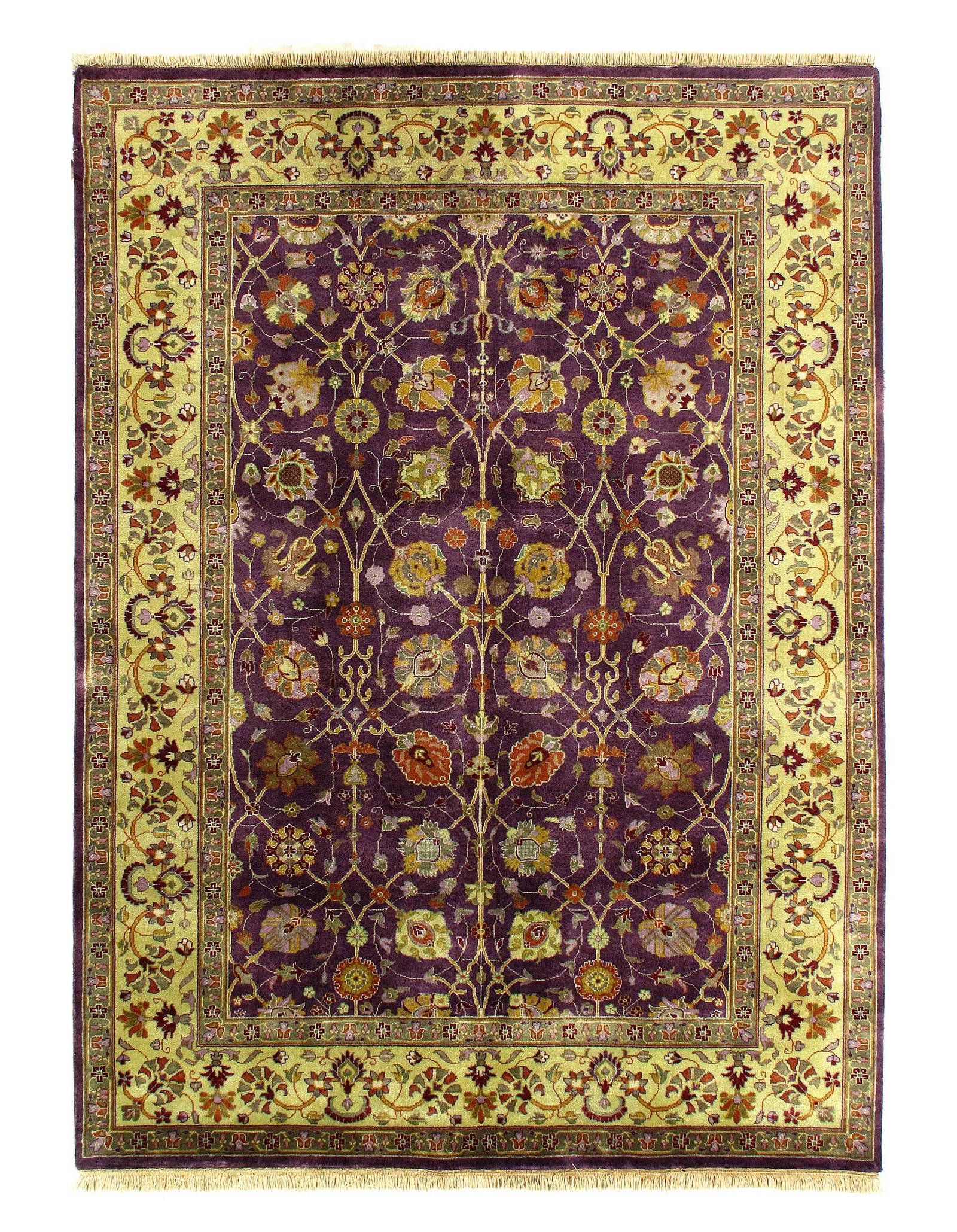 Fine Hand Knotted Persian Design Tabriz 5' X 7': Fine Hand Knotted Persian Design Tabriz 5' X 7' - New, Tabriz, Hand-Knotted, Lamb's Wool, 300 -25664- 862.This item is part of our fine auction collection which includes many fine home accessories inc