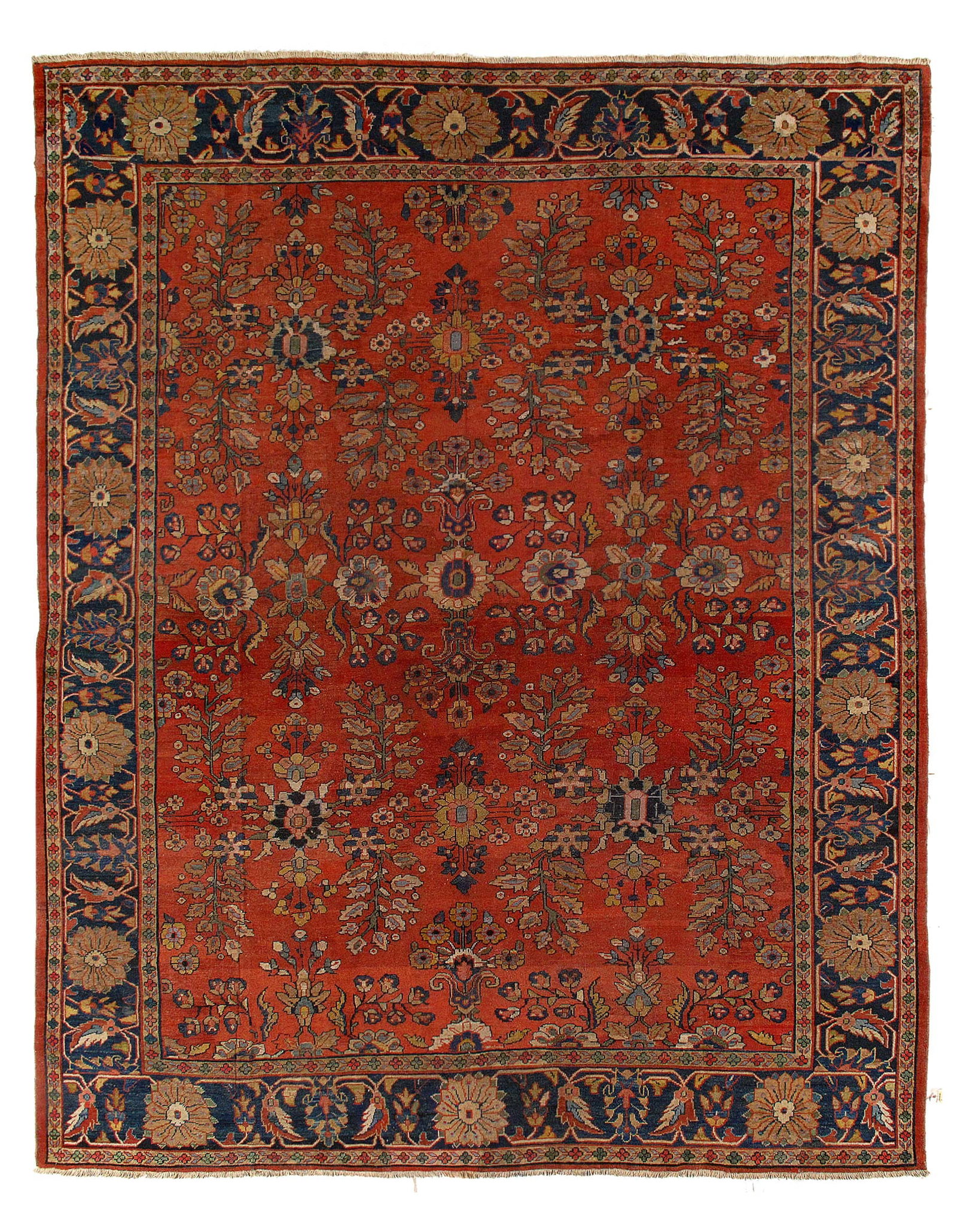 Persian Fine Hand Knotted Antique Sultanabad 11'1"X 13'5" (1 of 3)