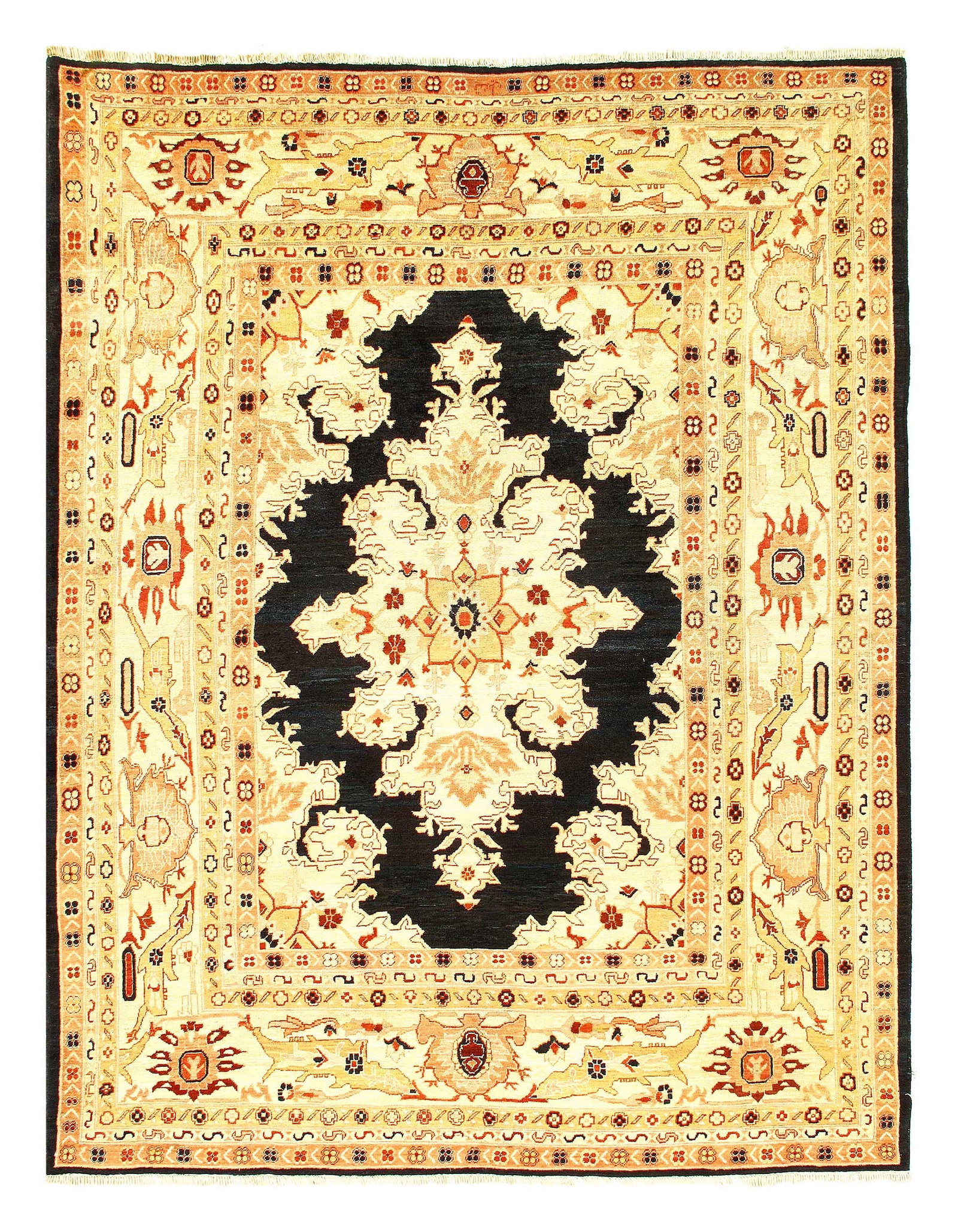 Fine Hand Knotted Persian sultanabad Design 8'1'' x 10'1'': Fine Hand Knotted Persian sultanabad Design 8'1'' x 10'1'' - New, Sultanabad, Hand-Knotted, Lamb's Wool, 300 -23330- 862.This item is part of our fine auction collection which includes many fine home 