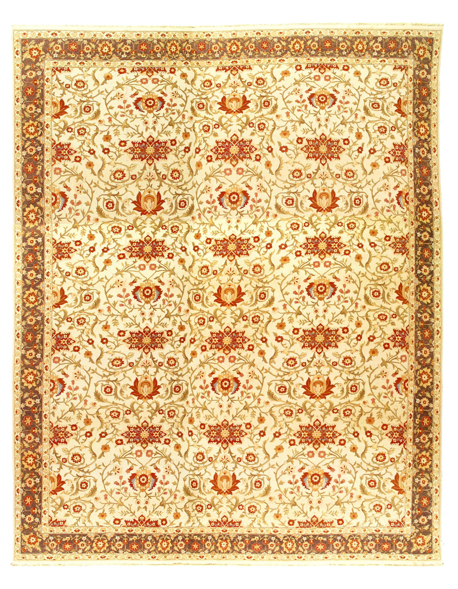 Ivory Color hand Knotted Egyptian souf rug 15'11'' X 20': Ivory Color hand Knotted Egyptian souf rug 15'11'' X 20' - Circa 1980, Souf, Flatweave, Lamb's Wool, 300 -D11517- 862.This item is part of our fine auction collection which includes many fine home acc