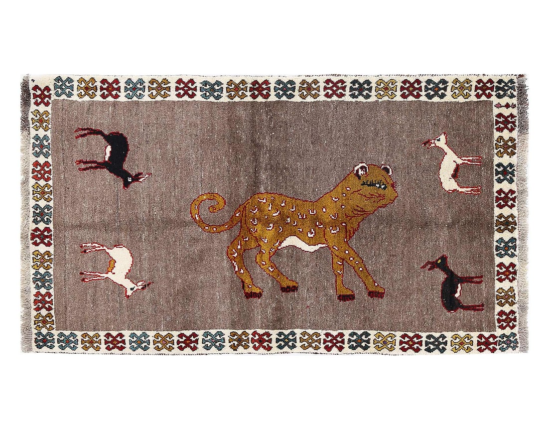 Light Brown Hand knotted Persian shiraz rug 3'2'' X 5'11': Light Brown Hand knotted Persian shiraz rug 3'2'' X 5'11' - New, Shiraz, Hand-Knotted, Lamb's Wool, 300 -D13415- 862.This item is part of our fine auction collection which includes many fine home acce