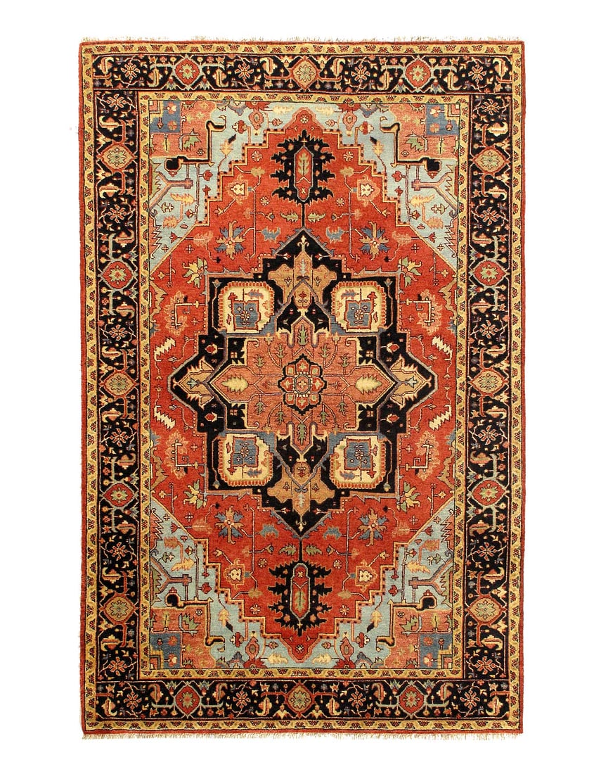 Fine Hand knotted Persian serapi Design 5' X 8' (1 of 6)