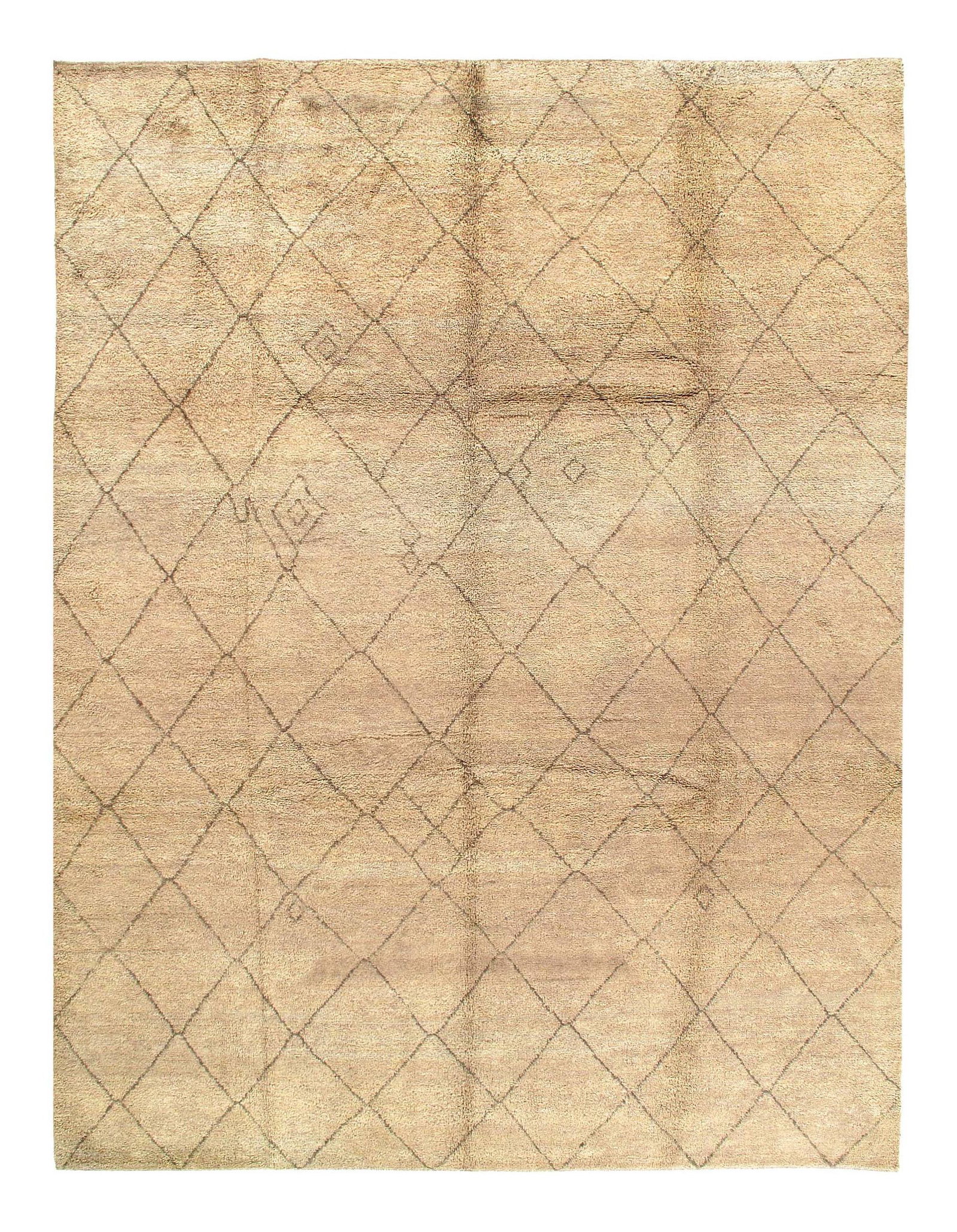 Modern Moroccan Rug - 9' x 12': Modern Moroccan Rug - 9'x12' - New, Moroccan, Hand-Knotted, Wool, 300 -D06495- 862.This item is part of our fine auction collection which includes many fine home accessories including antique rugs,