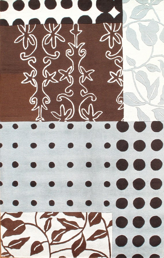 Multi color hand Tufted Rug 5' X 8': Multi color hand Tufted Rug 5' X 8' - New, Modern, Hand-Knotted, Lamb's Wool, 300 -D03971- 862.This item is part of our fine auction collection which includes many fine home accessories including anti