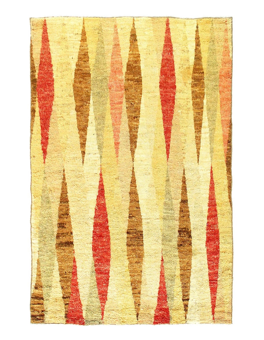 Fine Hand Knotted Modern Shaggy rug 5'6'' X 8'7'': Fine Hand Knotted Modern Shaggy rug 5'6'' X 8'7'' - New, Modern, Hand-Knotted, Lamb's Wool, 300 -D10771- 862.This item is part of our fine auction collection which includes many fine home accessories 