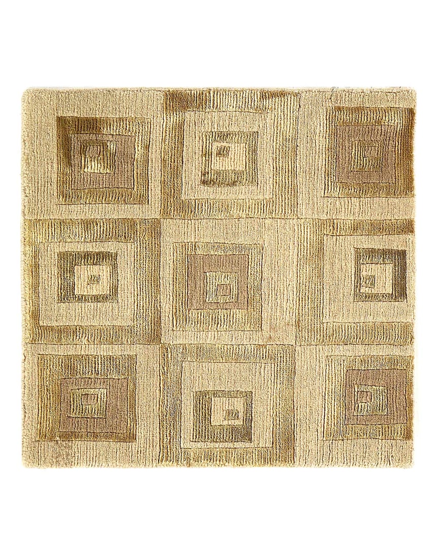 Fine Hand knotted Wool & V.Silk Modern rug 1'4"x 1'5": Fine Hand knotted Wool & V.Silk Modern rug 1'4"x 1'5" - new, Modern, Hand-Knotted, Wool& Vis, 300 -D07455- 862.This item is part of our fine auction collection which includes many fine home accessorie