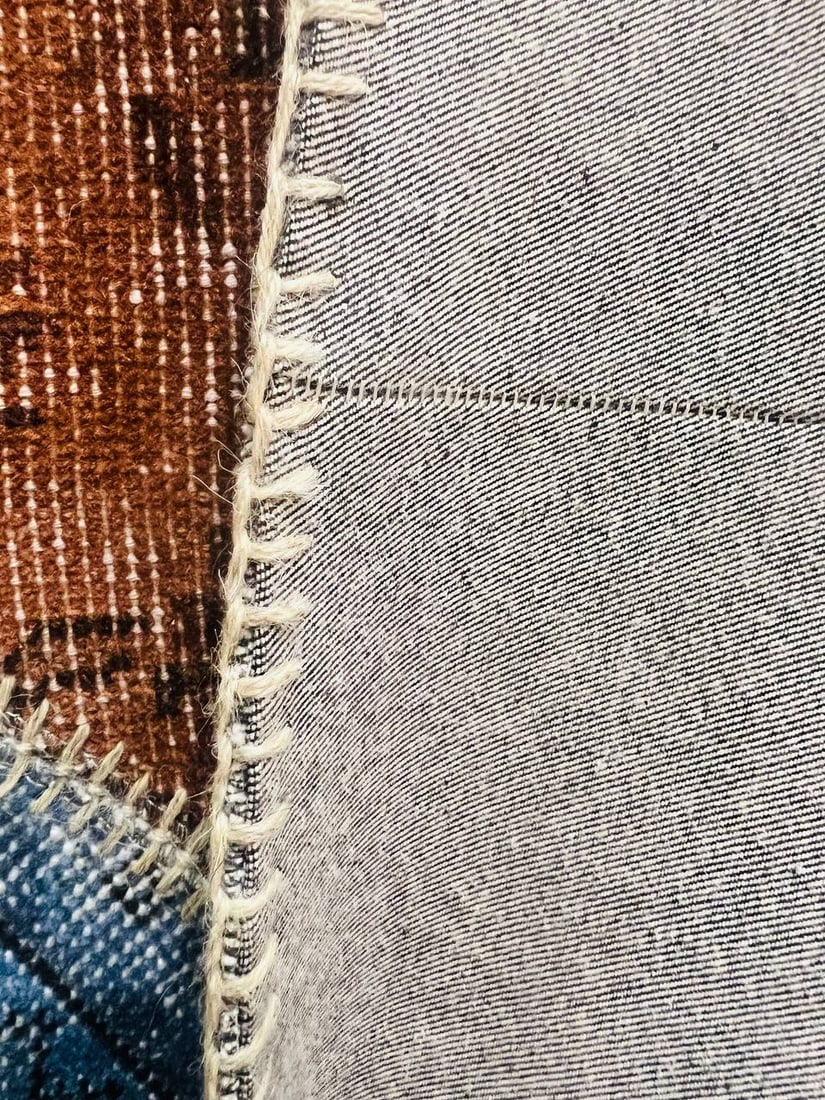 Gray Turkish Patchwork Rug 8' x 10' - 11