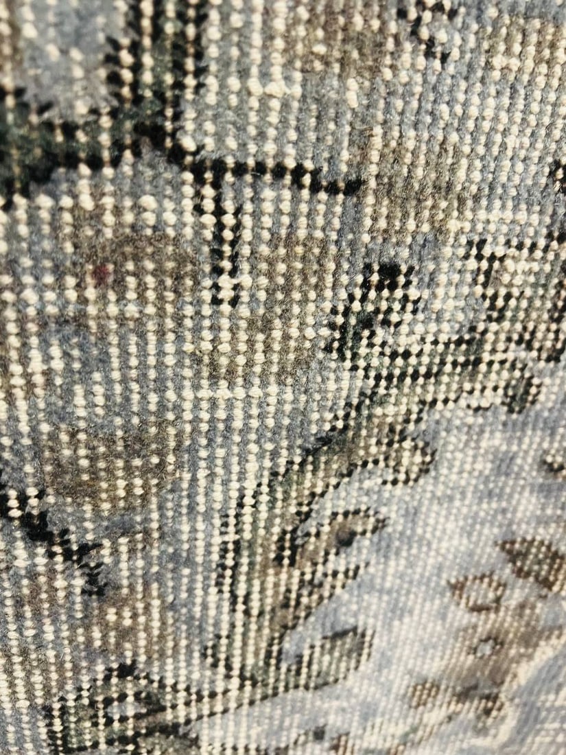 Gray Turkish Patchwork Rug 8' x 10' - 16