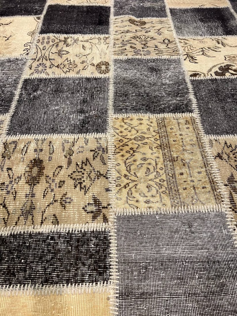 Gray Turkish Patchwork 6' X 8' - 8