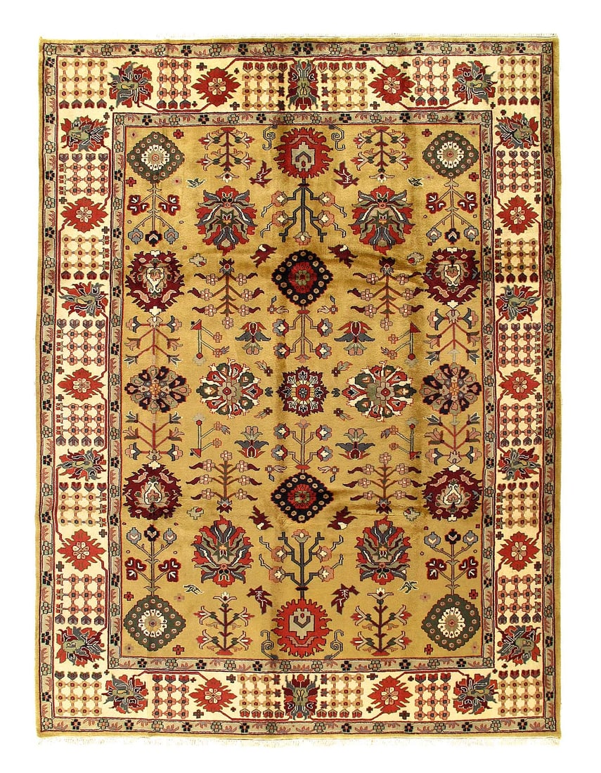 Fine Hand Knotted Mahal Design 8'11'' X 12' (1 of 3)