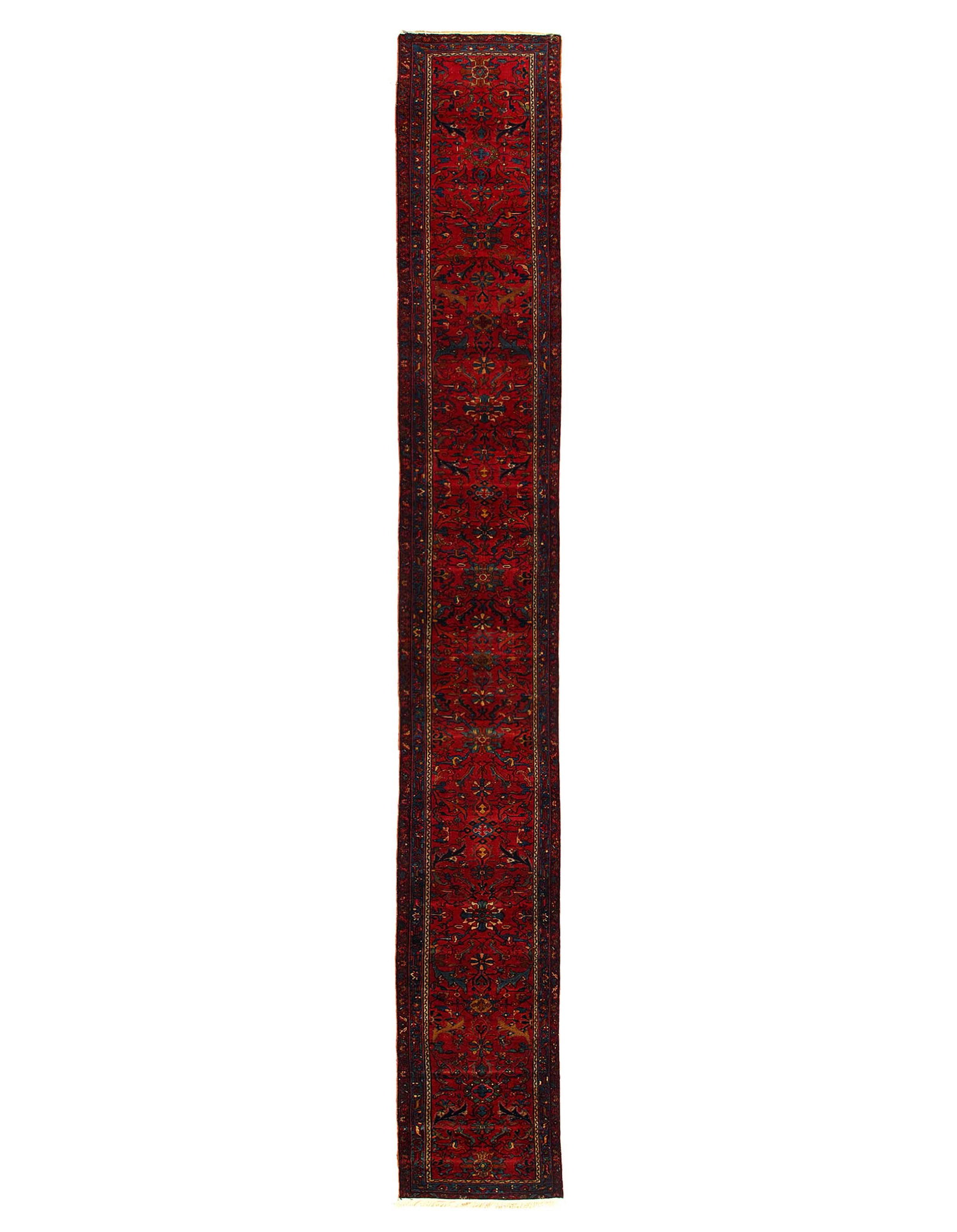 Fine Antique Hand knotted Persian Lilian Runner 2'9"X 19'10: Fine Antique Hand knotted Persian Lilian Runner 2'9"X 19'10 - CIRCA 1920, Lilian Saruk, Hand-Knotted, Lamb's Wool, 300 -D14669- 862.This item is part of our fine auction collection which includes many