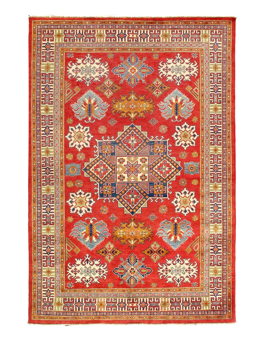 Fine Hand knotted Kazak 6'6" X 9'9" (1 of 3)