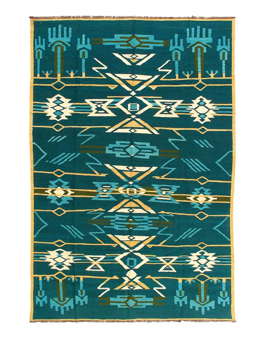Pasargad Caucasian Tribal Style Flat Weave kilim 6'4'' X 9'8'' (1 of 4)