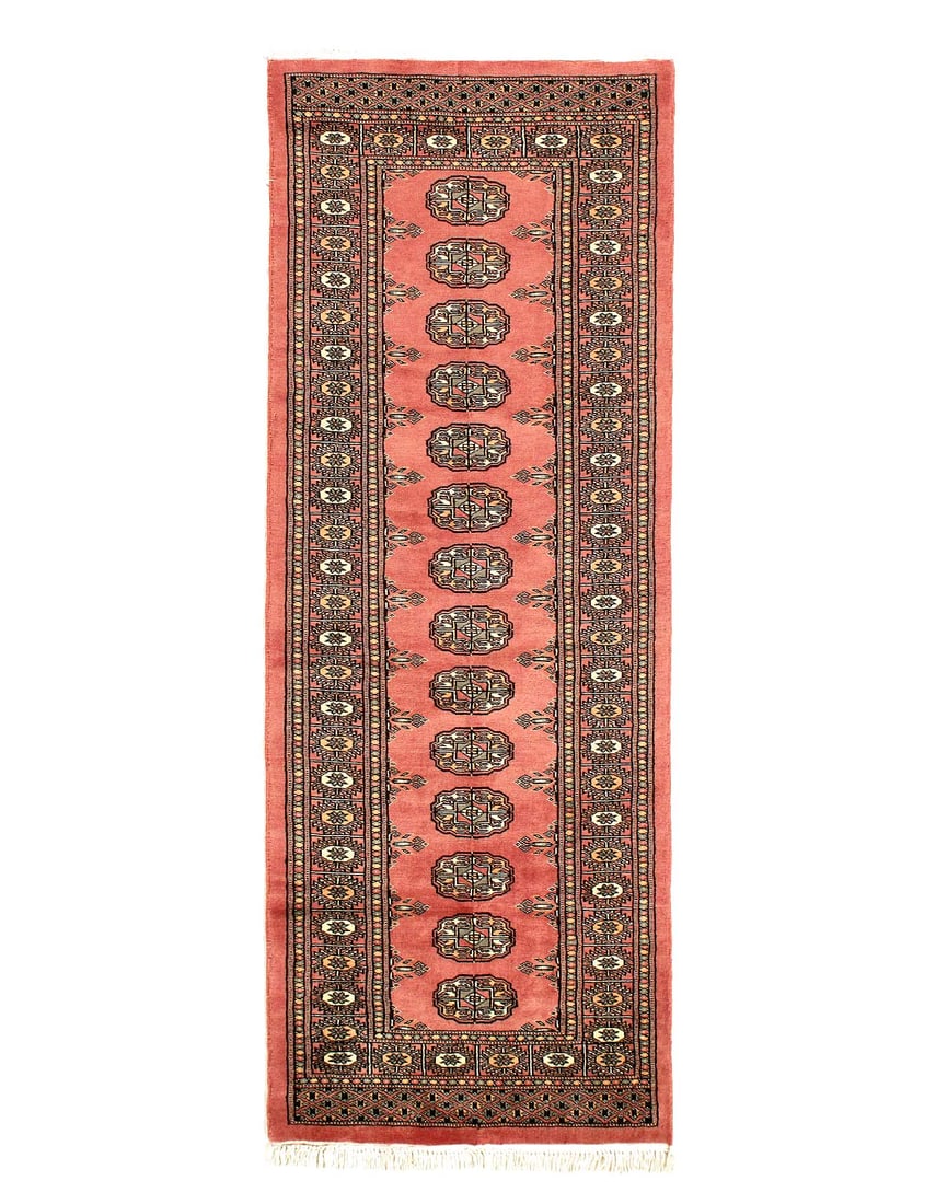 Fine Hand Knotted Bokhara rug 2' X 6' (1 of 3)