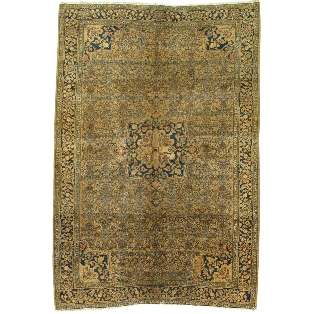Late 19th Century Antique Persian Bidjar Rug - 4'6" x 6'7": Late 19th Century Antique Persian Bidjar Rug - 4'6" x 6'7" - , Bidjar, Hand-Knotted, Lamb's Wool, 300 -D07722- 862.This item is part of our fine auction collection which includes many fine home access