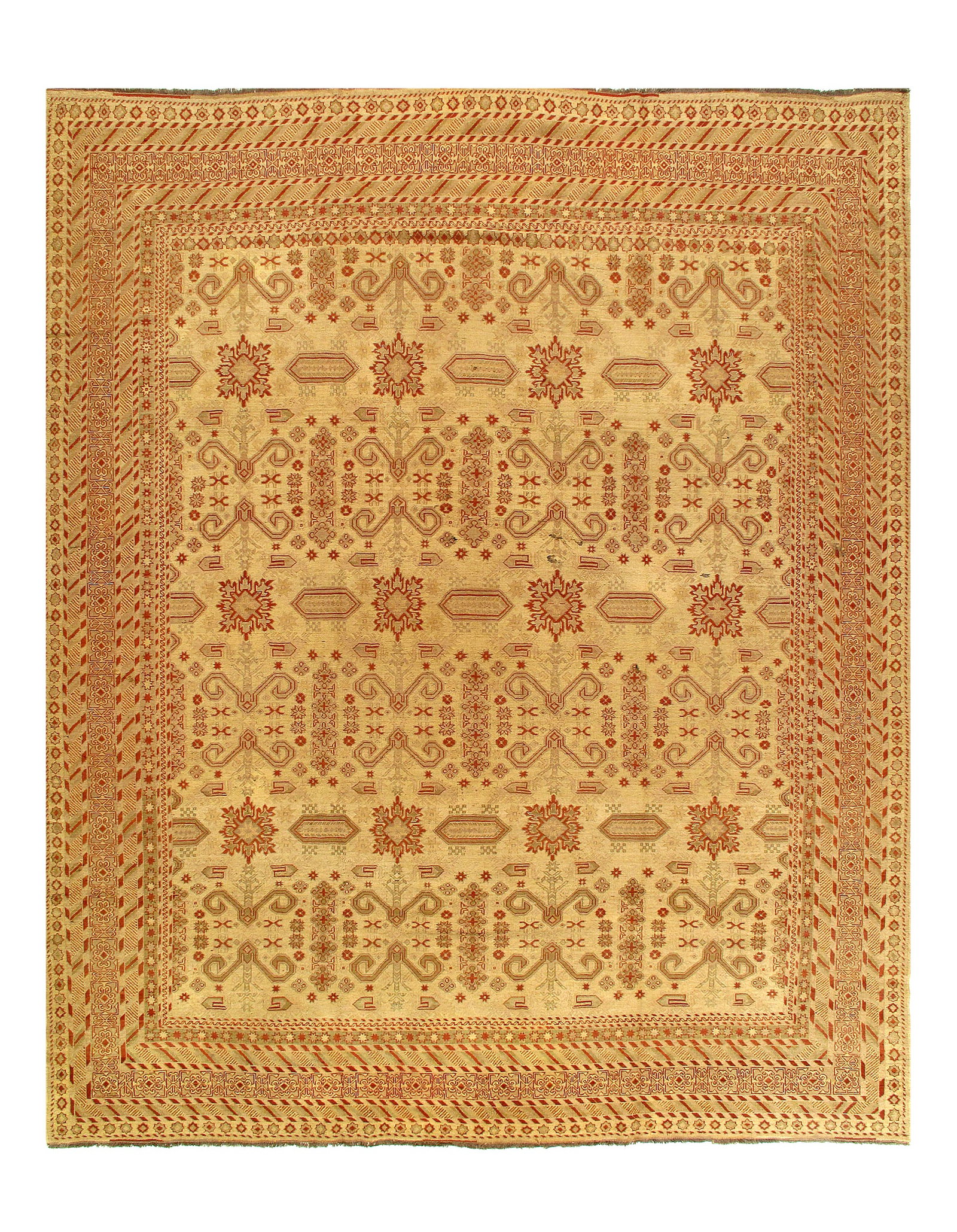 Gold Color Fine Hand Knotted Bakhshayesh Rug 10' X 12': Gold Color Fine Hand Knotted Bakhshayesh Rug 10' X 12' - New, Bakhshaish, Hand-Knotted, Flat Weave, 300 -D08442- 862.This item is part of our fine auction collection which includes many fine home acce