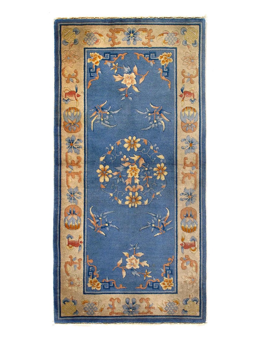 Antique Chinese Art Deco Rug 2'5'' X 4'8'': Antique Chinese Art Deco Rug 2'5'' X 4'8'' - 1900, Art Deco, Hand-Knotted, Lamb's Wool, 300 -D12182- 862.This item is part of our fine auction collection which includes many fine home accessories incl