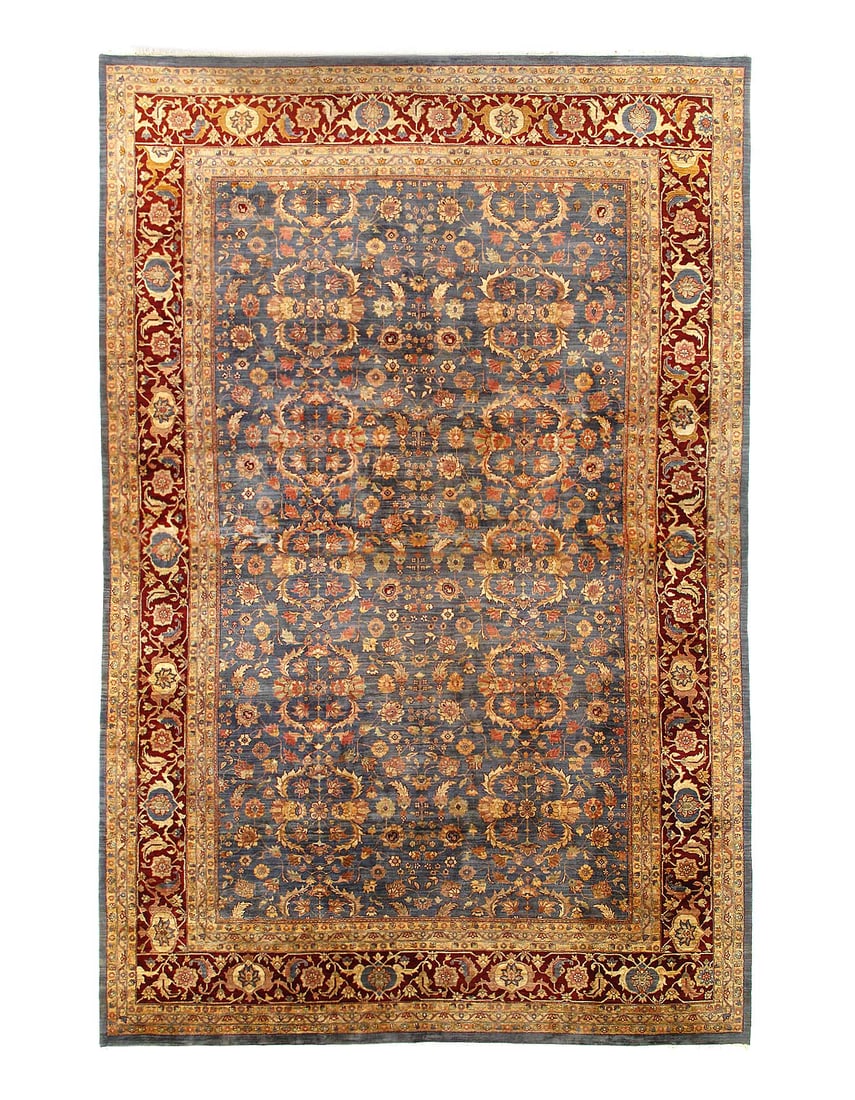 Fine Hand Knotted Agra rug 12' X 18'2'': Fine Hand Knotted Agra rug 12' X 18'2'' - New, Agra, Hand-Knotted, Lamb's Wool, 300 -D12248- 862.This item is part of our fine auction collection which includes many fine home accessories including an