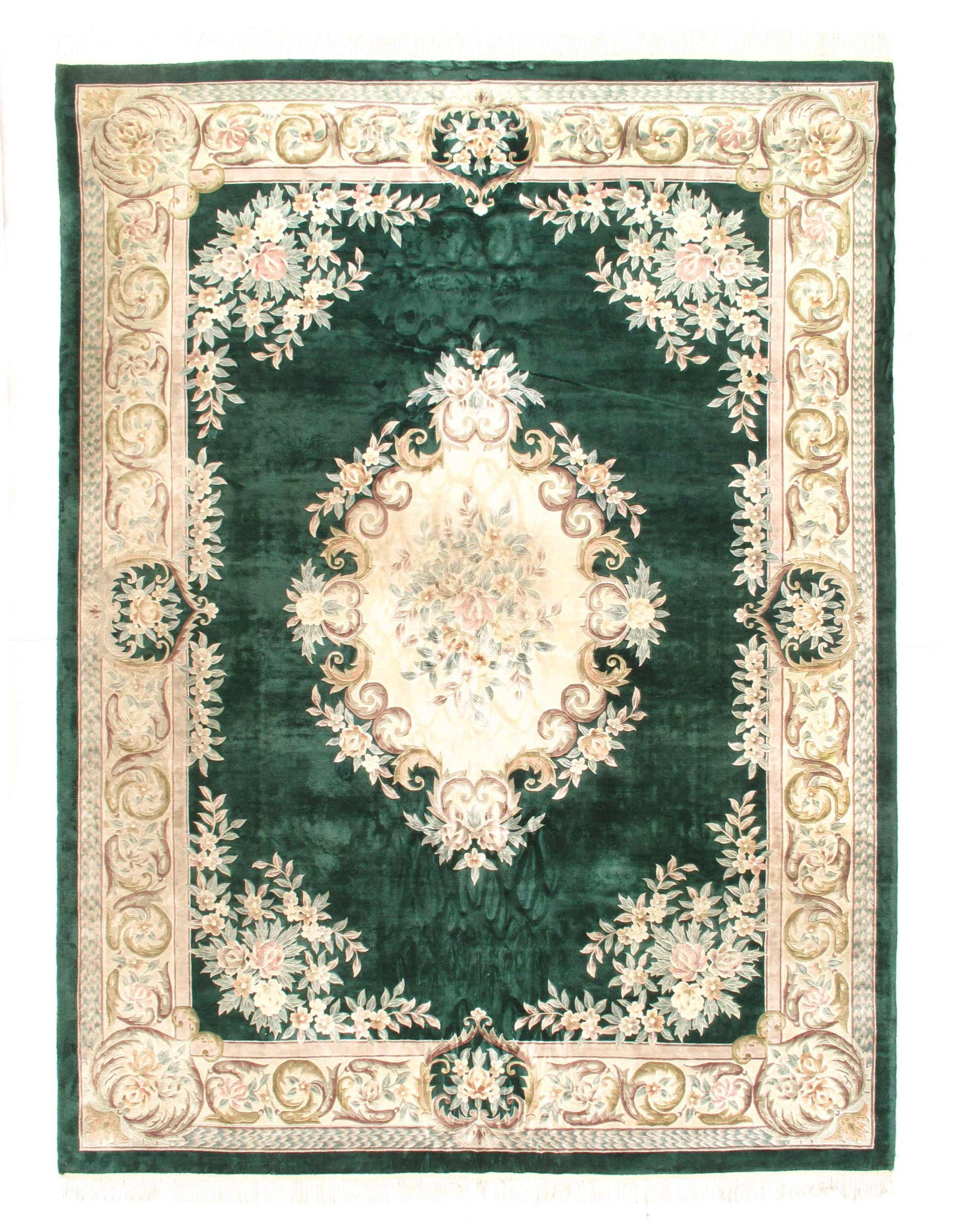 Fine Hand Knotted Chinese vintage Abussan A.silk 9' X 12': Fine Hand Knotted Chinese vintage Abussan A.silk 9' X 12' - 1970, Abussan, Hand-Knotted, sari Silk, 300 -D12079- 862.This item is part of our fine auction collection which includes many fine home acce