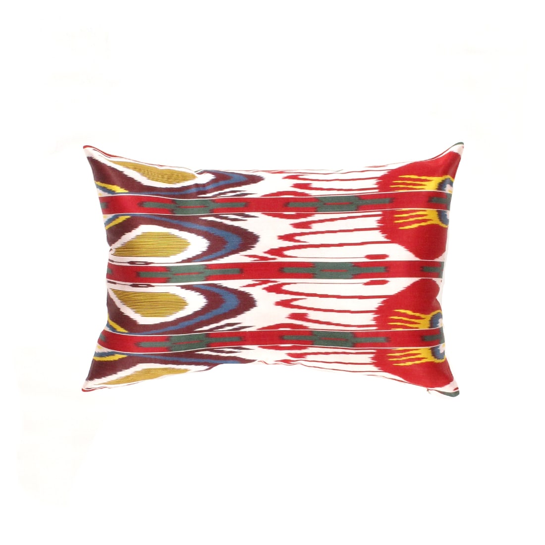 TI 65 White Turkish L Blue Silk Ikat pillow: TI 65 White Turkish L Blue Silk Ikat pillow - NEW, Ikat, Hand-Woven, Pure Silk, 300 -TI 65- 862.This item is part of our fine auction collection which includes many fine home accessories including ant