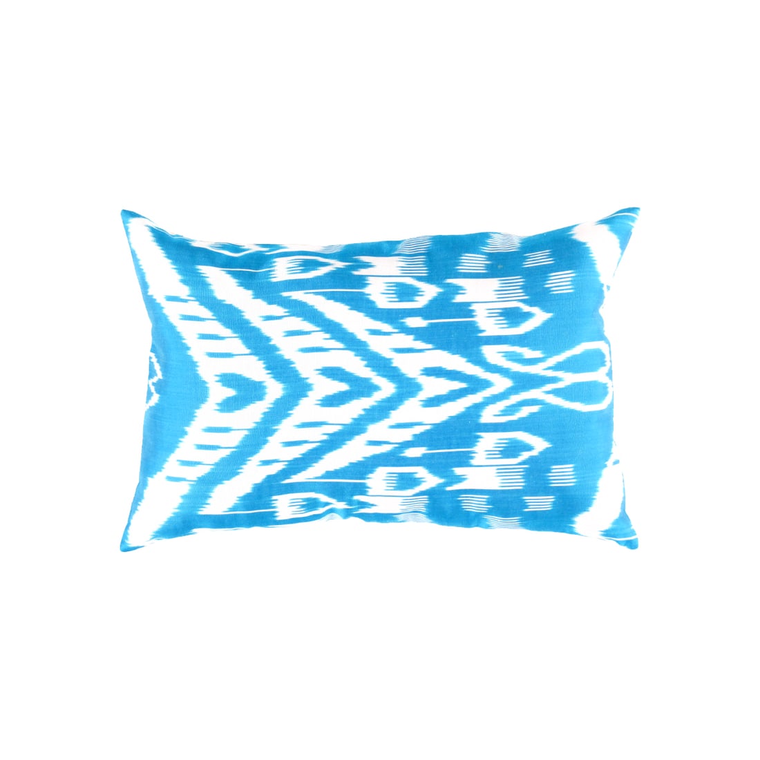 TI 239 Turkish White & blue Silk Pillow Ikat: TI 239 Turkish White & blue Silk Pillow Ikat - New, Ikat, Hand-made, Pure Silk, 300 -TI 239- 862.This item is part of our fine auction collection which includes many fine home accessories including an