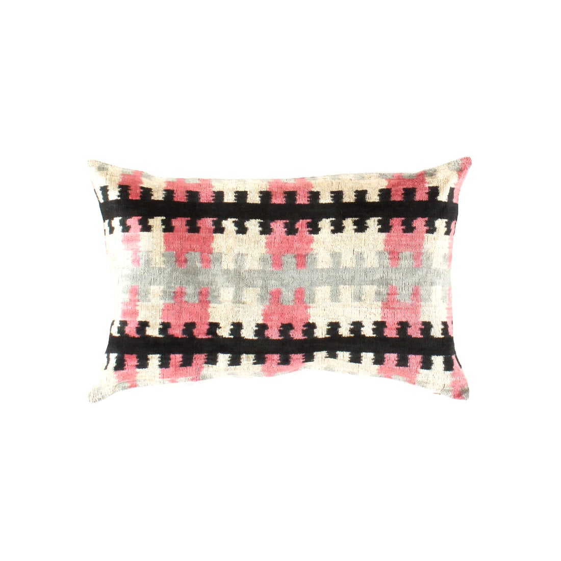 TI 166 Turkish Multi color Silk Ikat pillow: TI 166 Turkish Multi color Silk Ikat pillow - New, Ikat, Handmade, Velvet Silk, 300 -TI 166- 862.This item is part of our fine auction collection which includes many fine home accessories including an