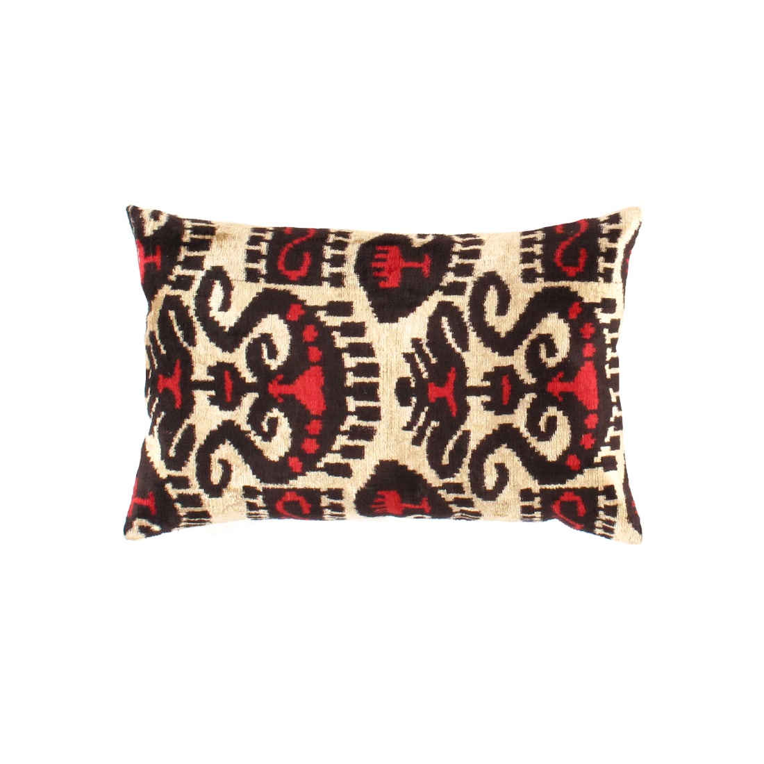TI 162 Turkish Multi color Silk Ikat pillow: TI 162 Turkish Multi color Silk Ikat pillow - New, Ikat, Handmade, Velvet Silk, 300 -TI 162- 862.This item is part of our fine auction collection which includes many fine home accessories including an